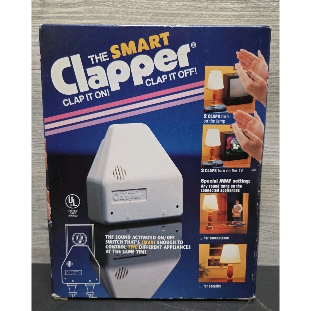 Clapper Control Two Appliances At The Same Time original paperwork and box E8
